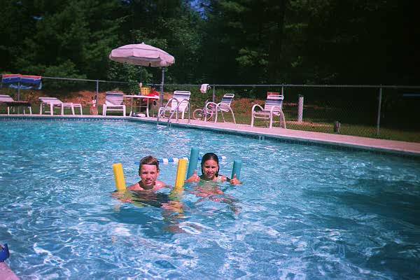 Kids in Melody Pines Pool Summer '98