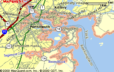 Portsmouth, NH harbor area around bouy 2KR